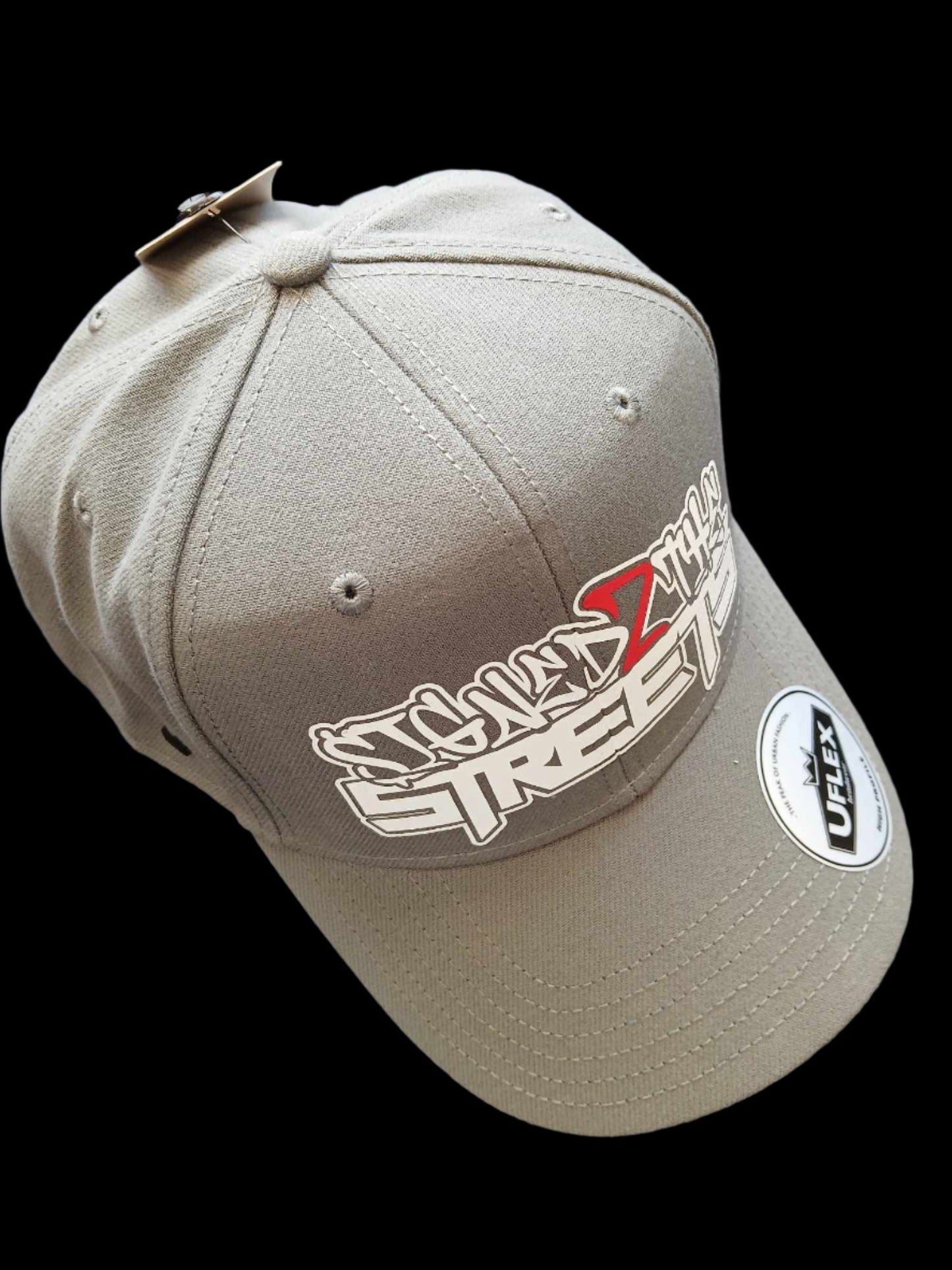 S2TS GREY Adult High Profile 6 Panel Snap Back - RED 2