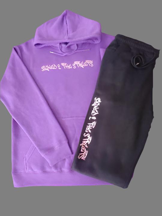 Tag Logo Adults Set Purple/Black