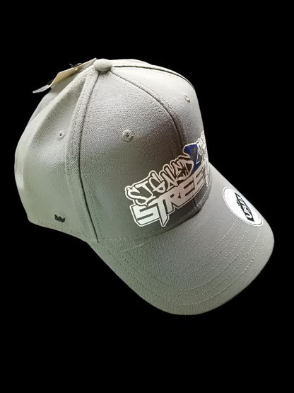 S2TS GREY Adult High Profile 6 Panel Snap Back - BLUE 2