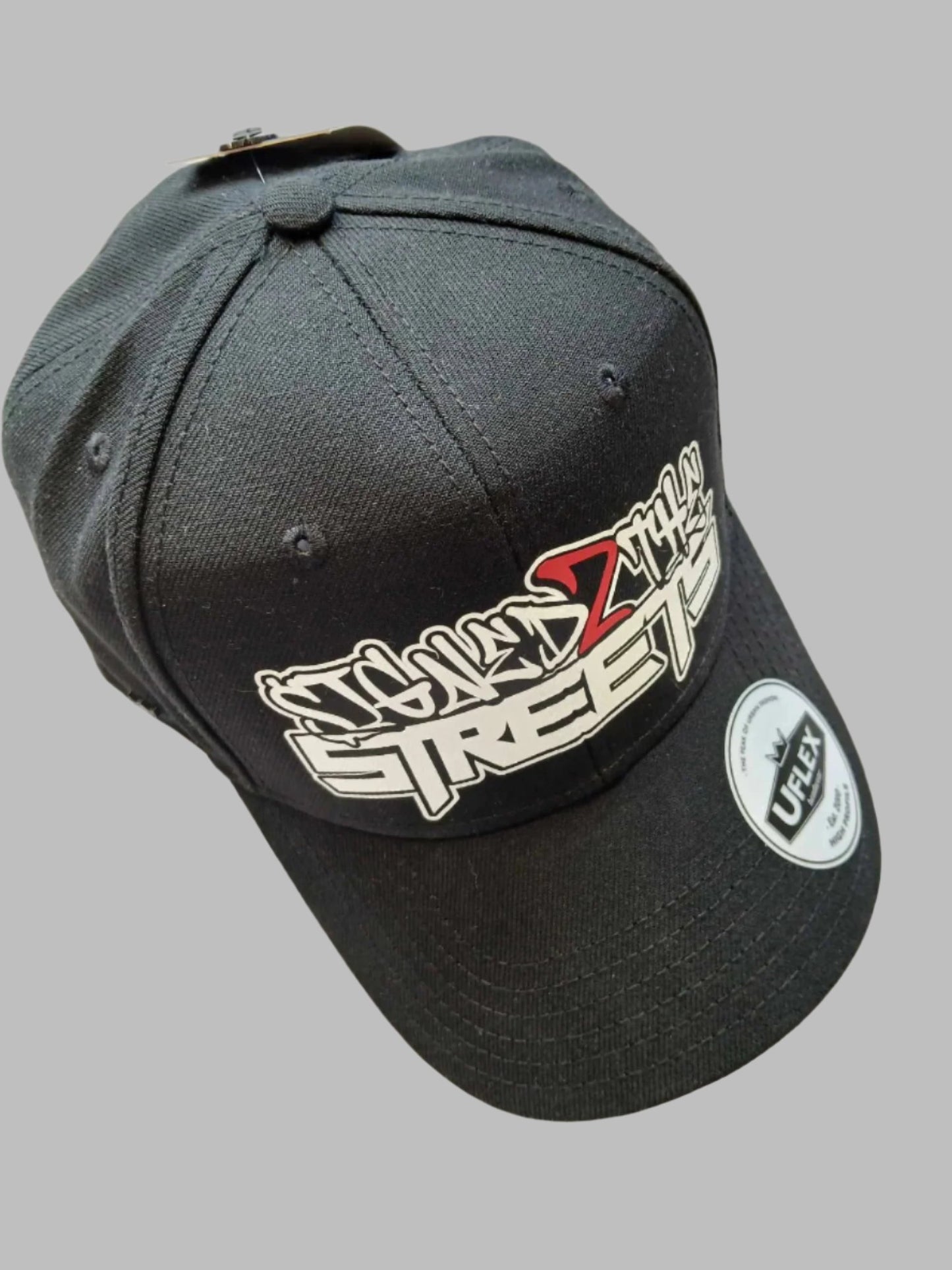 S2TS BLACK Adult High Profile 6 Panel Snap Back - RED 2