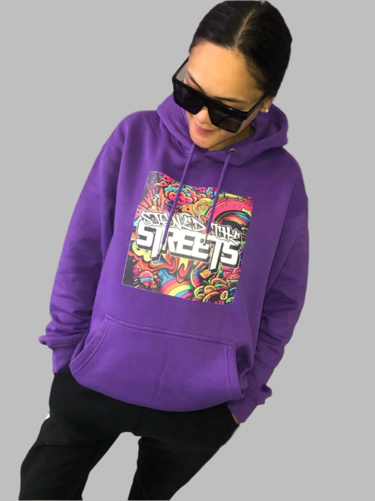 Brand Logo Hoodie - Purple