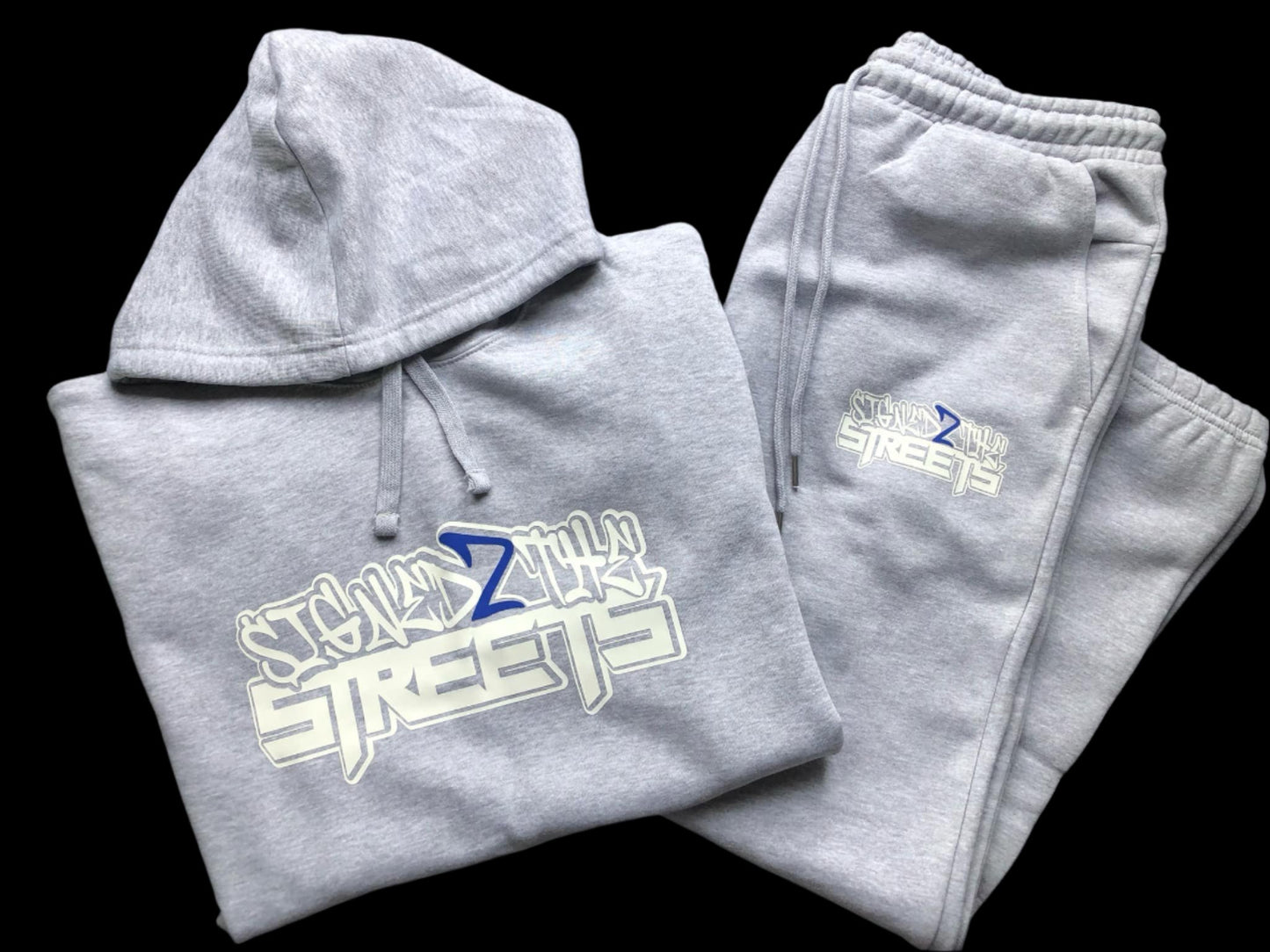 Basic Logo  Adults Set - Grey/Blue 2