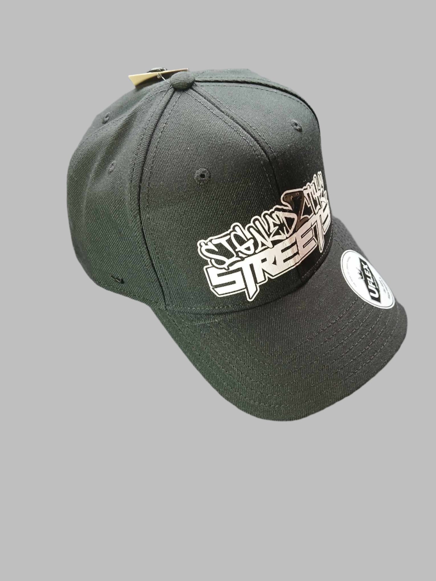 S2TS BLACK Adult High Profile 6 Panel Snap Back - Gold 2