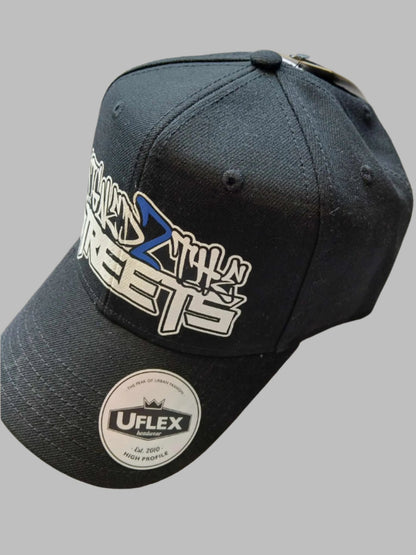 S2TS BLACK Adult High Profile 6 Panel Snap Back - BLUE 2